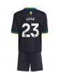 Billige Manchester United Luke Shaw #23 Tredjedraktsett Barn 2025-26 Kortermet (+ Korte bukser)